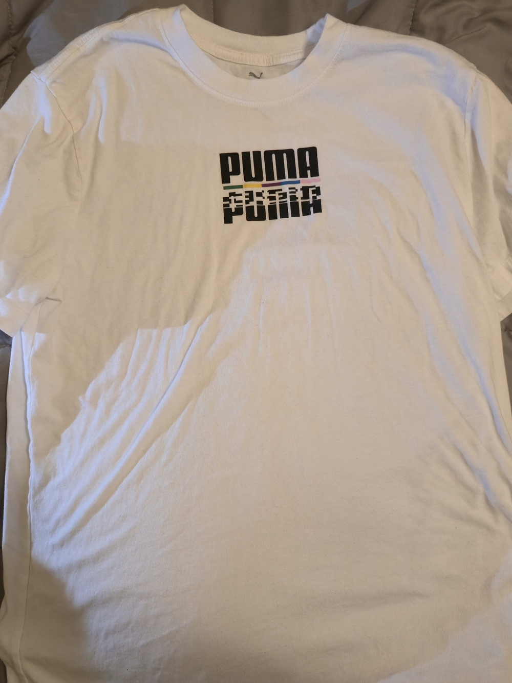 Puma Mens White Core International Short Sleeve - Medium